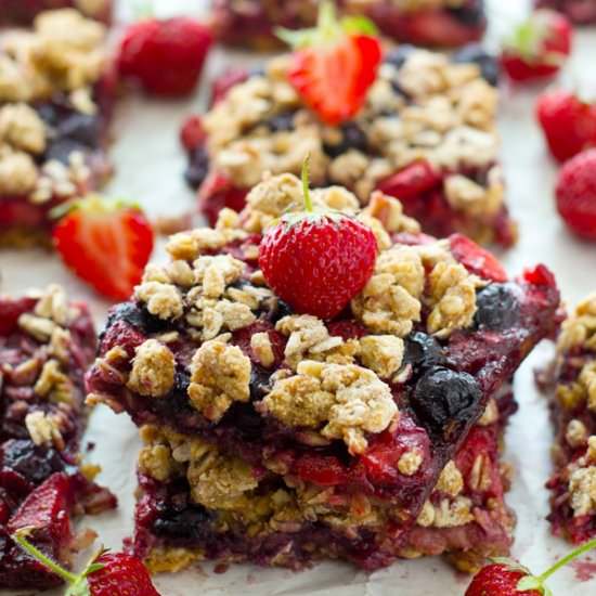 Red White and Blue Crumb Bars