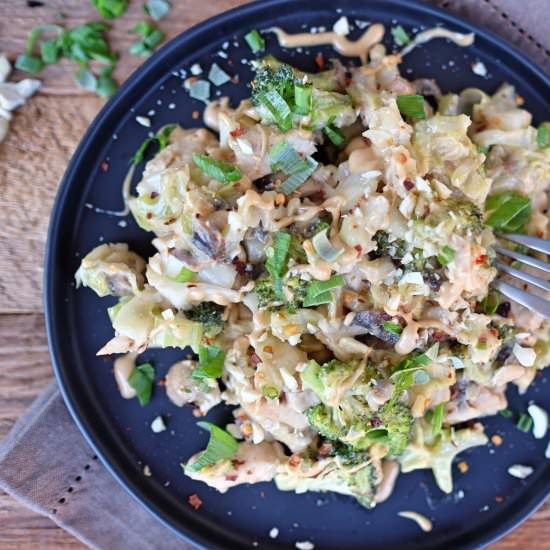 Paleo spicy thai chicken stir-fry