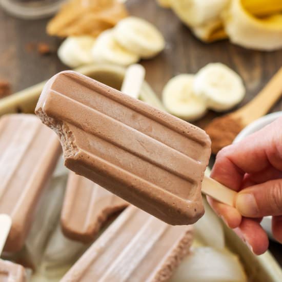 Chocolate Peanut Butter Yogurt Pops