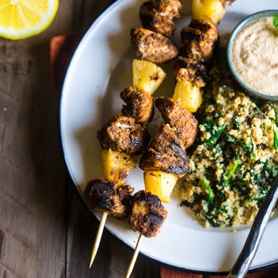 Paleo Indian Chicken Kabobs