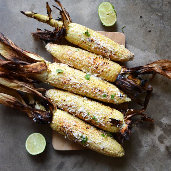 Grilled Mexican Street Corn