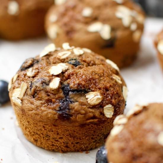 Vanilla Blueberry Muffins