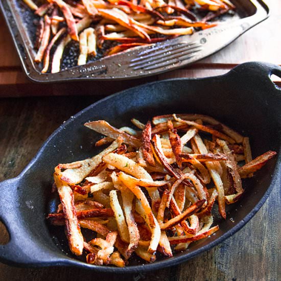 Baked Crispy Spicy Garlic Fries