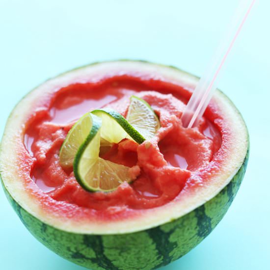 Coconut Lime Watermelon Slushie
