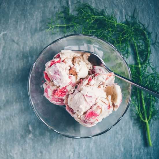 Strawberry & Fennel Ice Cream