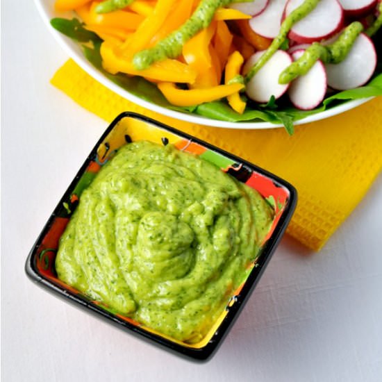Dairy Free Avocado Crema