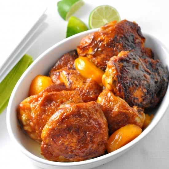 Easy Chipotle Peach Glazed Chicken