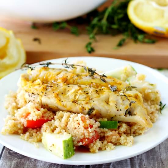 Lemon Thyme Chicken with Couscous