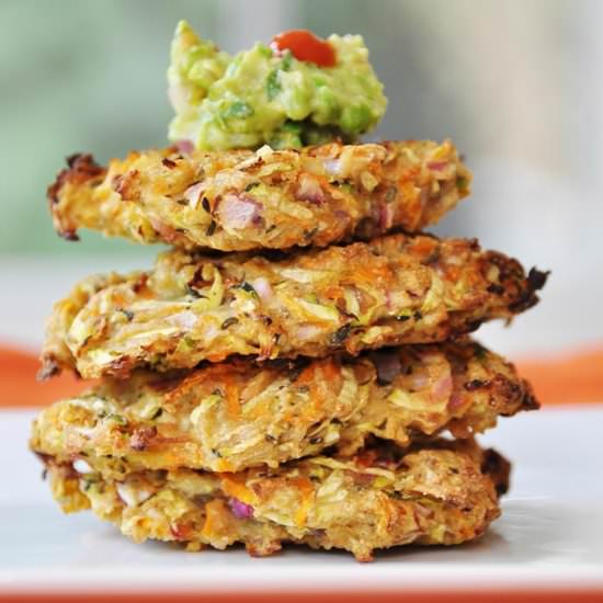Vegan Oil-Free Zucchini Fritters