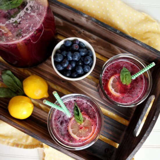 Blueberry Basil Lemonade