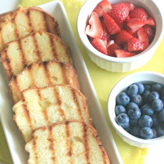 Grilled Pound Cake