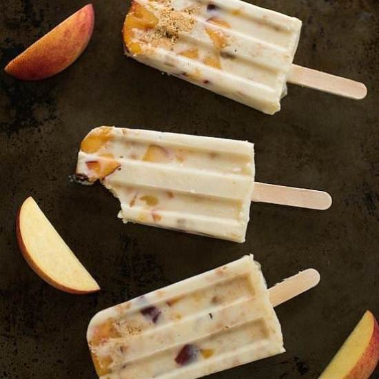 Peach Pie Ice Cream Bars