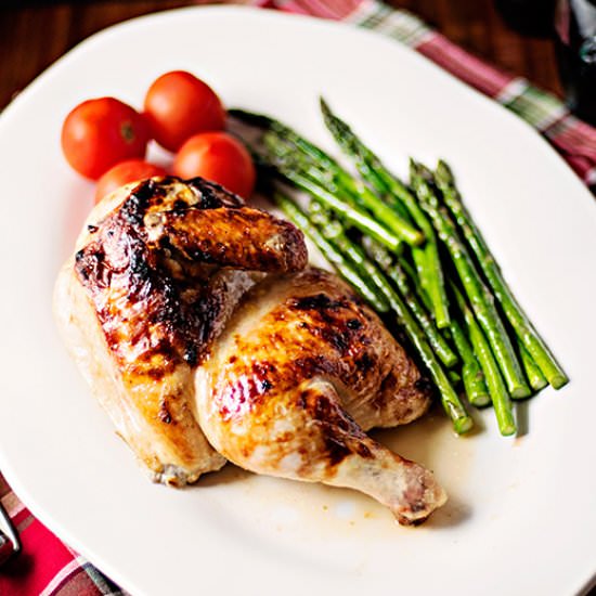 Chicken with Rhubarb Butter