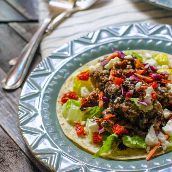 Gluten Free Greek Tacos with Lamb