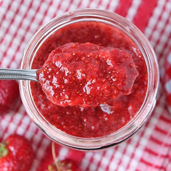 Easy Strawberry Chia Seed Jam