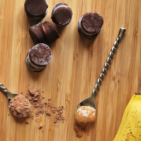 Chocolate PB Banana Bites