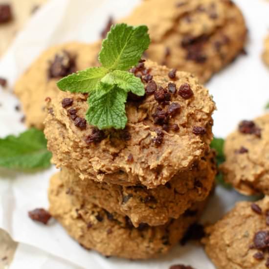 Mint Chocolate Chip Cookies (Vegan)