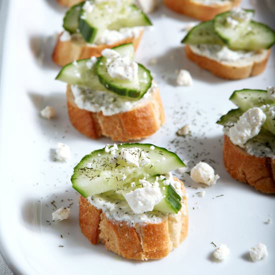 Cucumber Bruschetta