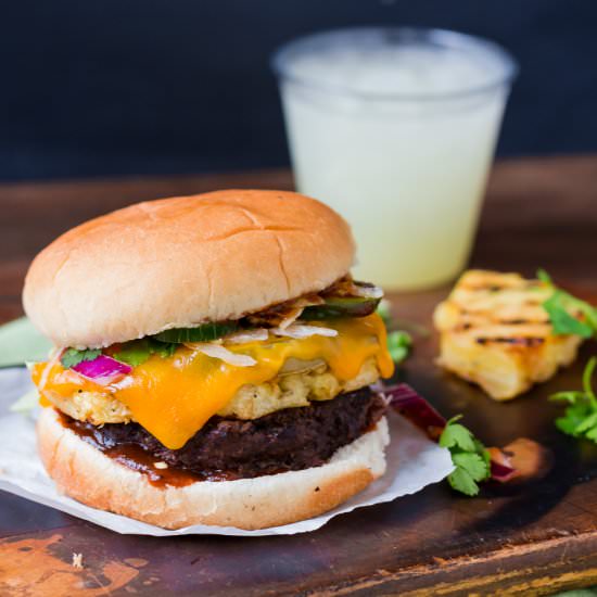 Grilled Green Tomato Burgers
