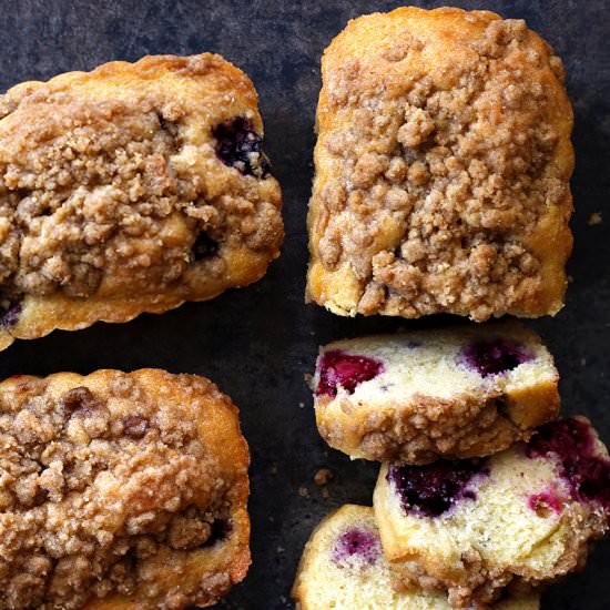 Blackberry-Almond Crumb Cakes