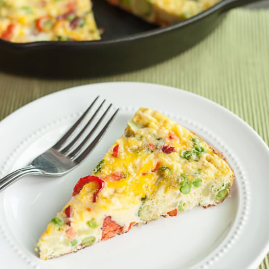 Smoked Salmon & Veggie Frittata