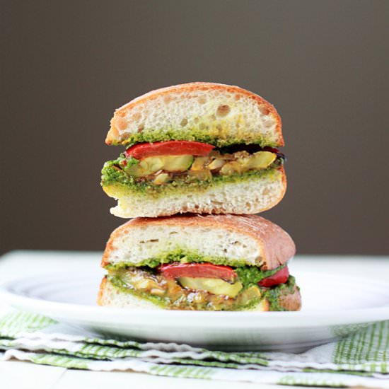 Grilled Summer Veggie Sandwiches