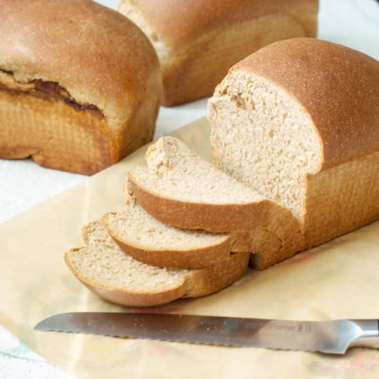 100% Whole Wheat Bread