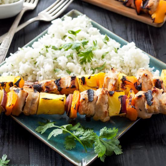 Hawaiian Chicken Skewers