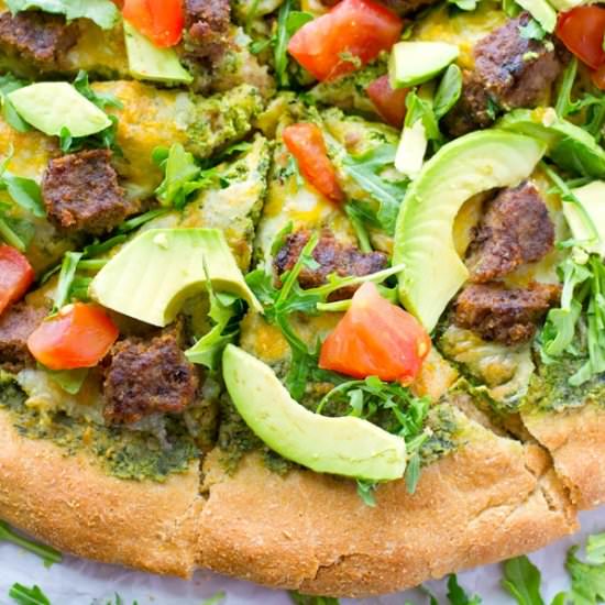 California-Style Pesto Pizza