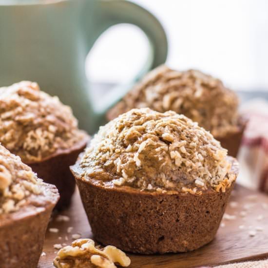 Maple Banana Nut Muffins