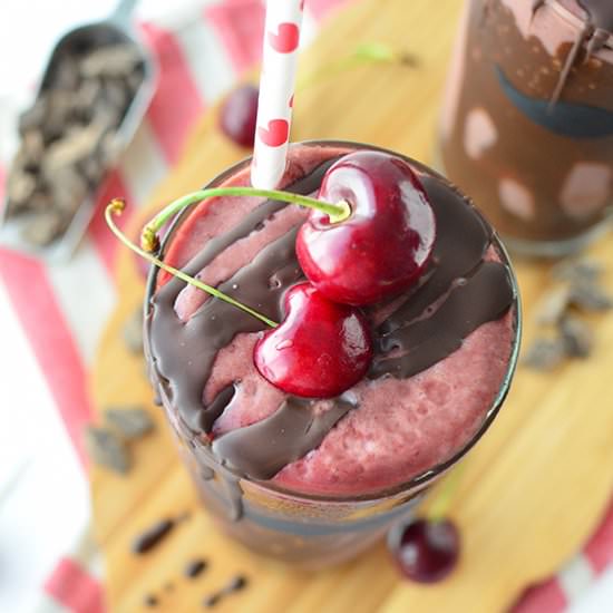 Vegan Chocolate Cherry Milkshake