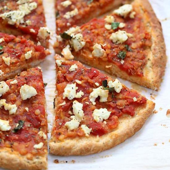 Chipotle Lentil Sauce Pizza