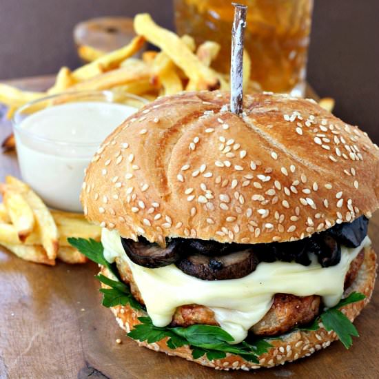 Chicken Marsala Burger