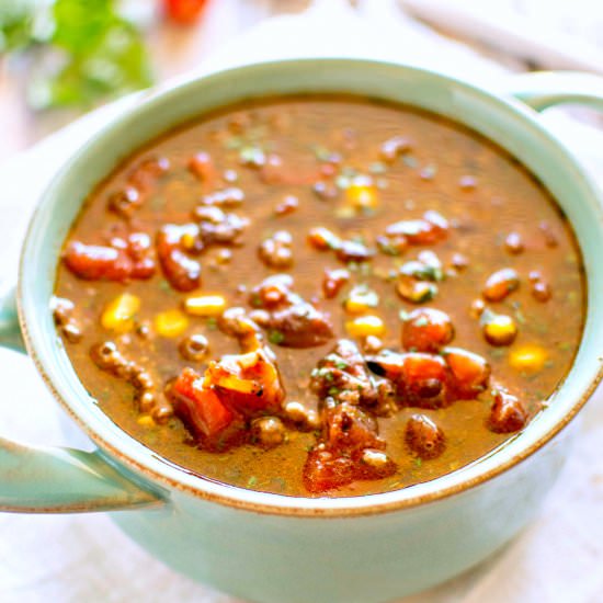 Crockpot Hearty Taco Soup