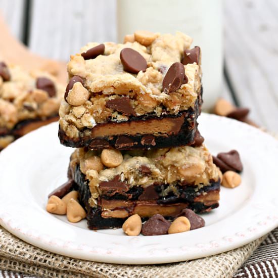 Peanut Butter Chocolate Oat Bars
