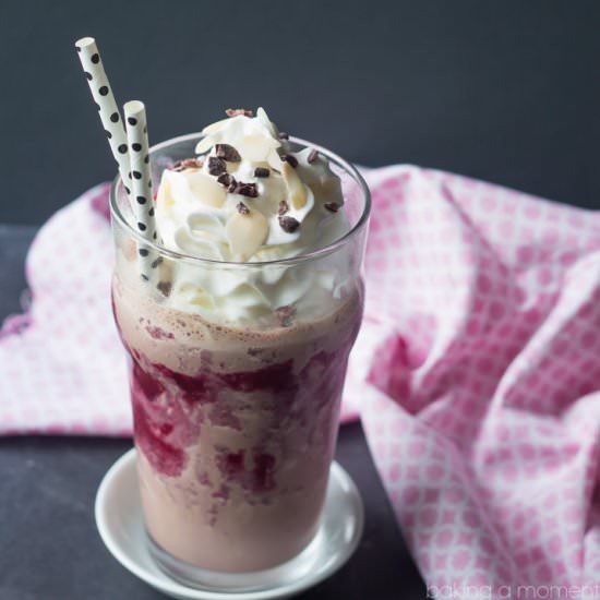 Boozy Berry Chocolate Almond Shake