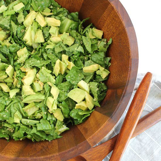 Quinoa and avocado romaine salad