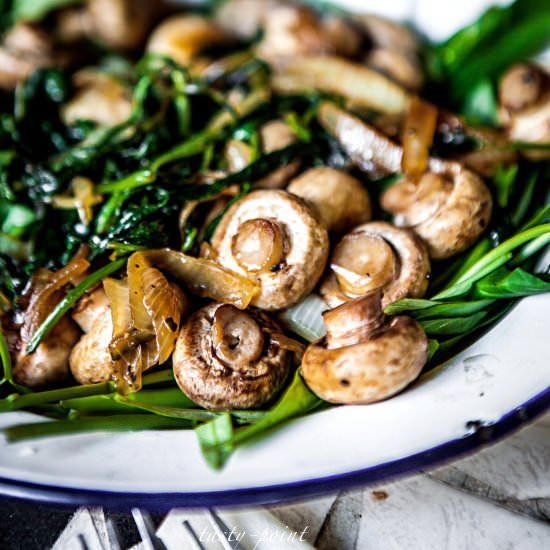 Mushrooms and Morning Glory