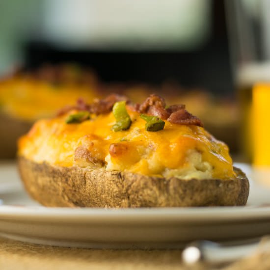 Jalapeno Popper Twice Baked Potato