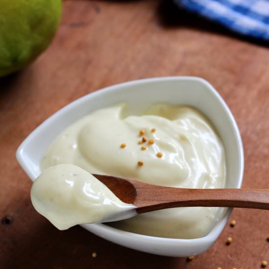 Eggless dairy-free mayonnaise