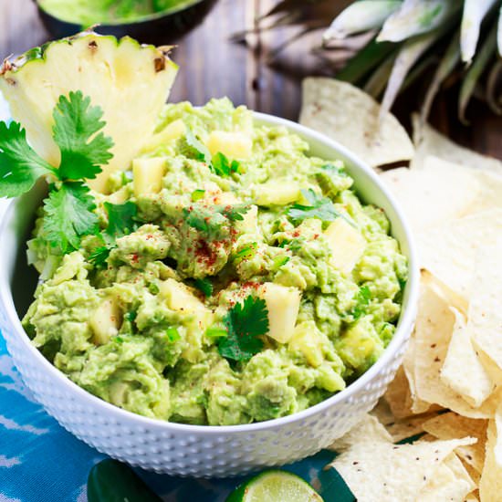 Spicy Pineapple Guacamole