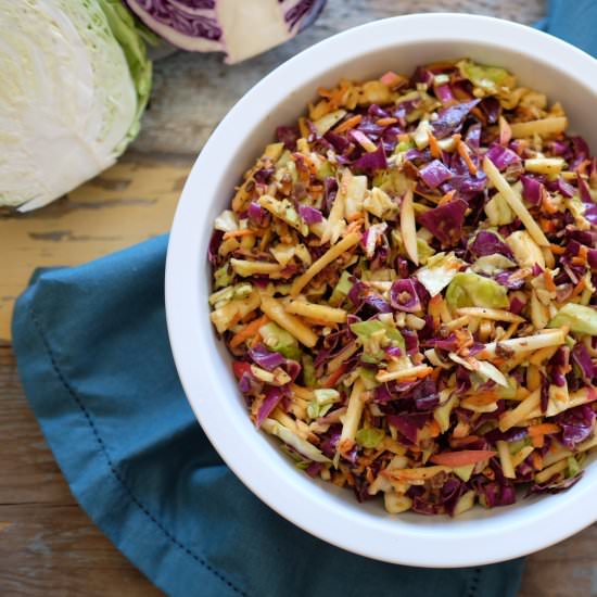 Paleo Coleslaw with Apples & Bacon