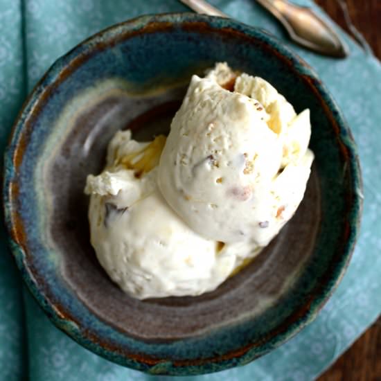 Honey & Butterfinger Ice Cream