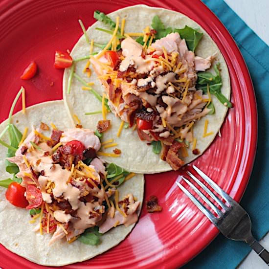 Salmon BLT Tacos