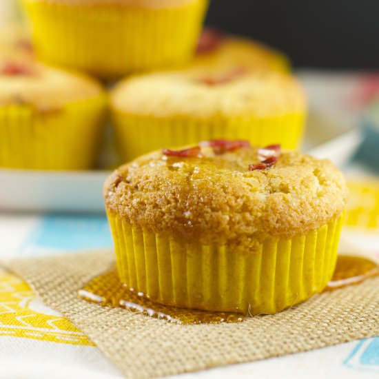 Maple Bacon Corn Muffins