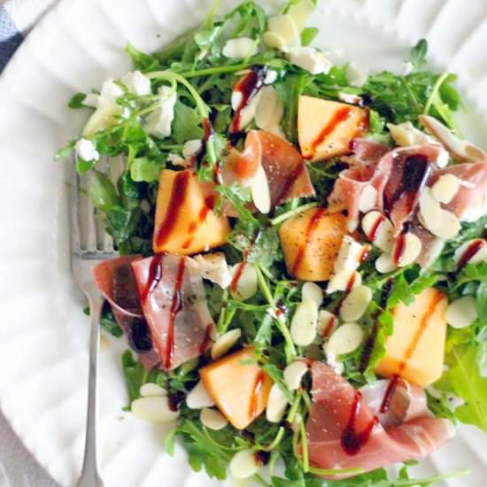 Arugula, Cantaloupe, and Prosciutto