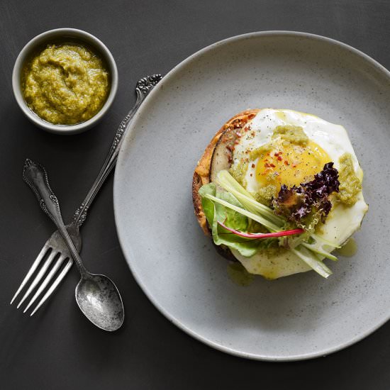 Pickled Garlic Scape Pesto