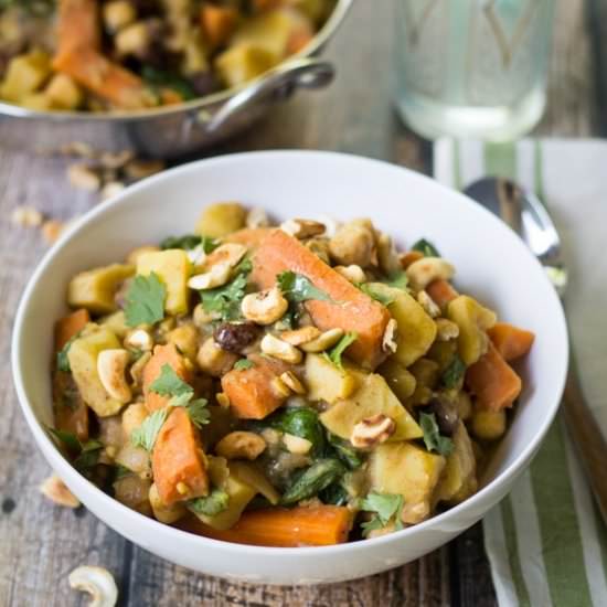 Vegan Indian Potato Chickpea Stew