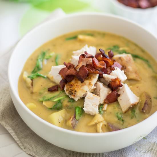 Cauliflower Chicken Soup