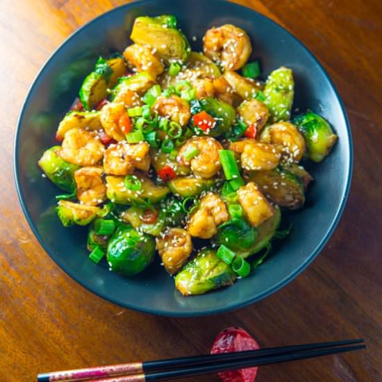 Ginger Garlic Shrimp Stir Fry